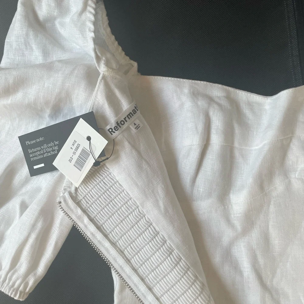 Reformation Belgium Linen Dress NWT size 2 and 4 - Picture 13 of 15